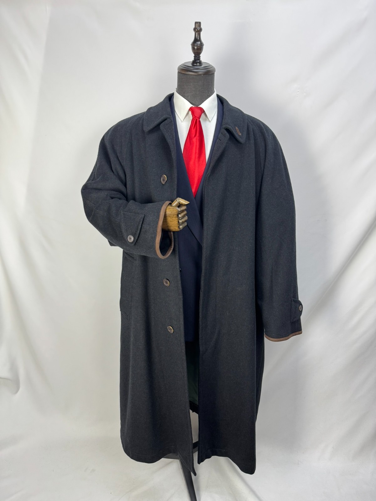 Vintage Men Schneiders Salzburg Virgin Wool Alpaca Raglan sleeve Overcoat US 50L