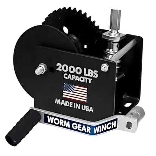 Dutton-Lainson - D-L - WG2000HEX Worm Gear Winch - 2000 lb Capacity Drill Drive