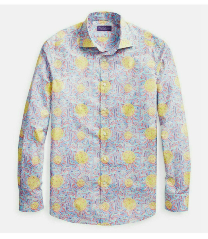 Ralph Lauren Purple Label Men’s Paisley Print Button Down Sport Dress Shirt New