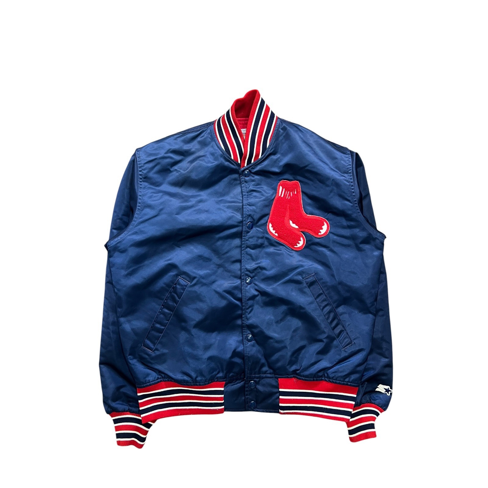 Starter Vintage MLB Boston Red Sox 80's Style Satin Bomber Jacket Size Medium Starter Vintage MLB Boston Red Sox 80's Style Satin Bomber Jacket Size Medium