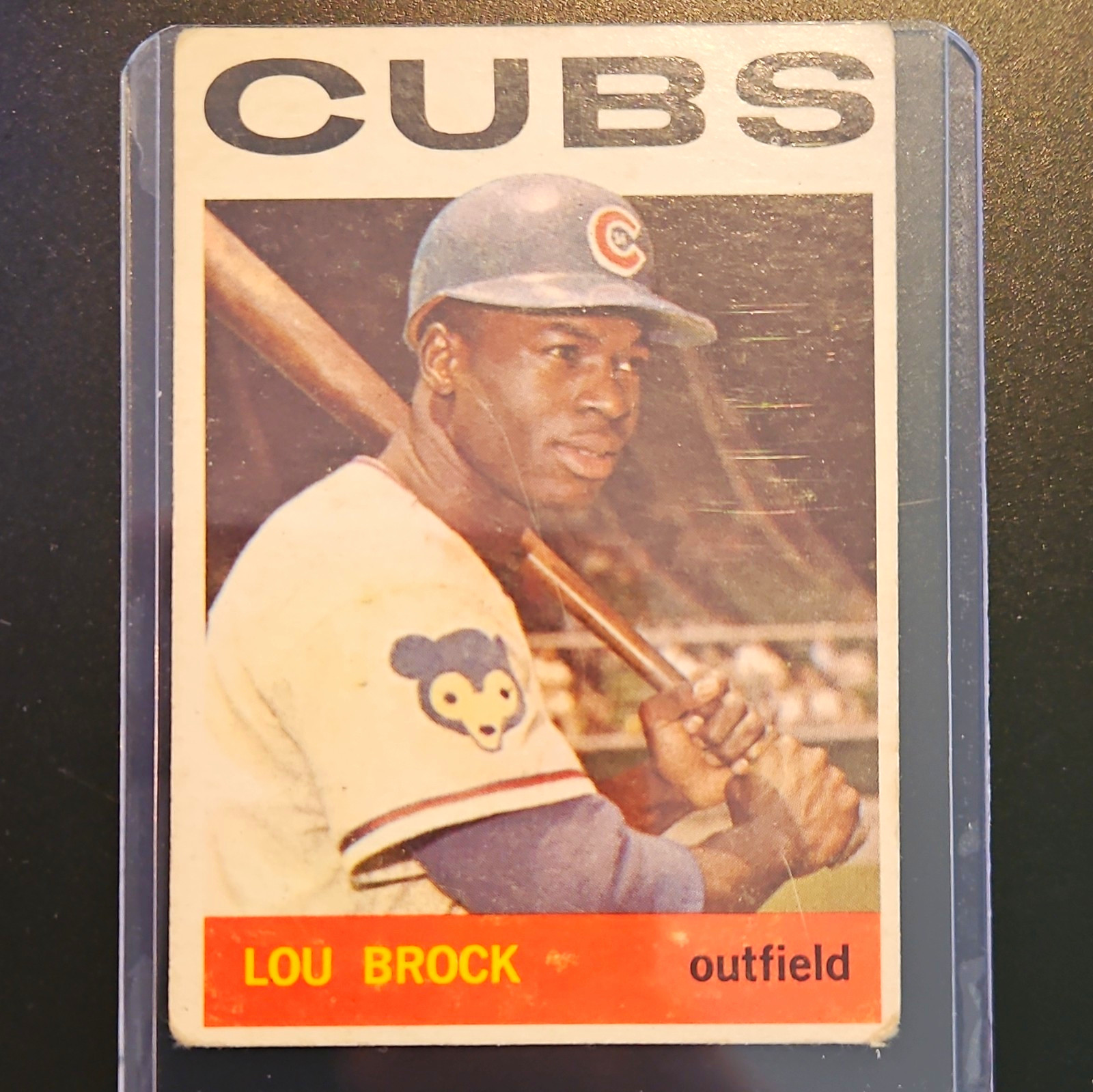 Topps 1964 Topps Lou Brock Chicago Cubs #29 Base Set MLB Baseball Card Topps 1964 Topps Lou Brock Chicago Cubs #29 Base Set MLB Baseball Card