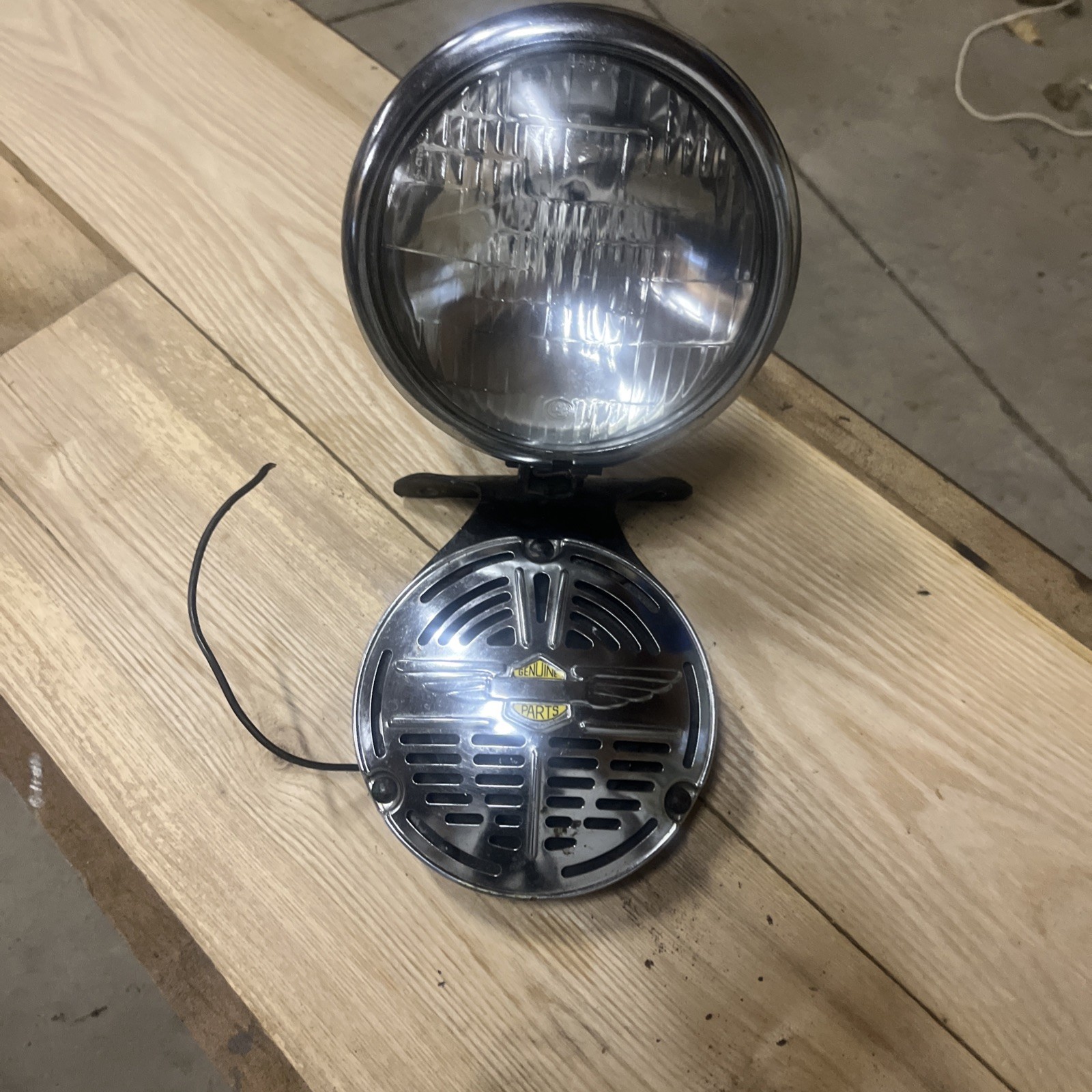 Harley Davidson Headlight / Horn Assembly Original Parts 1942 WLC Flathead