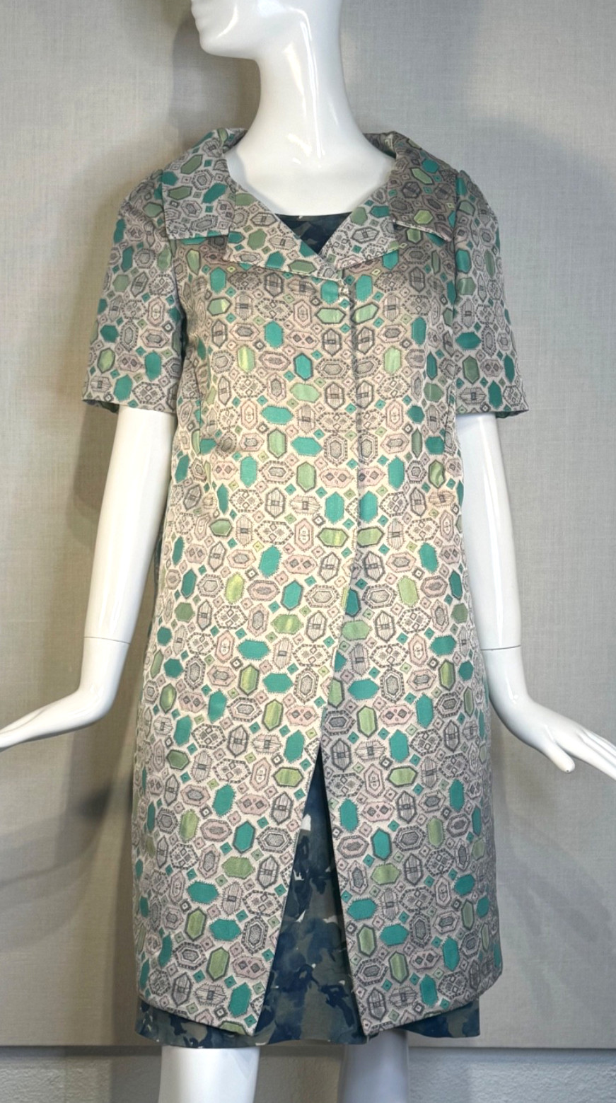 2013 MARNI Mid-Length Jacquard Jacket SIZE IT42, Consuelo Castiglioni Era NWOT