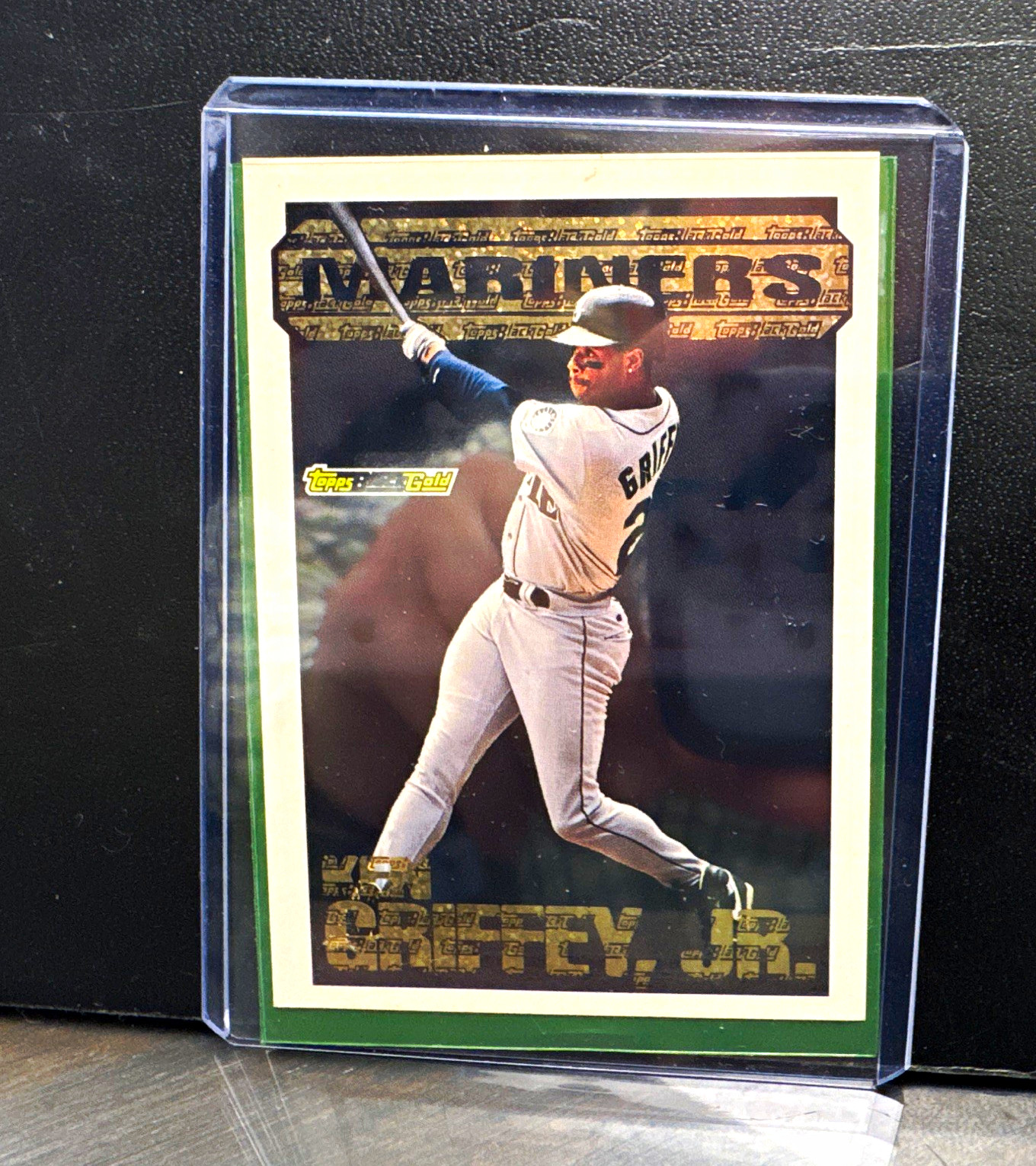 Topps 1994 Topps Ken Griffey Jr #8 Seattle Mariners Black Gold Insert Card Topps 1994 Topps Ken Griffey Jr #8 Seattle Mariners Black Gold Insert Card