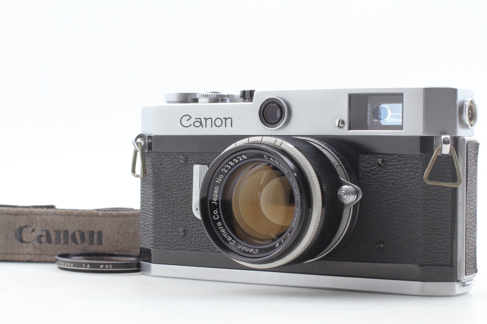 [Exc+5w/Strap] Canon P 35mm Rangefinder Film Camera + 50mm f/1.8 Lens From JAPAN