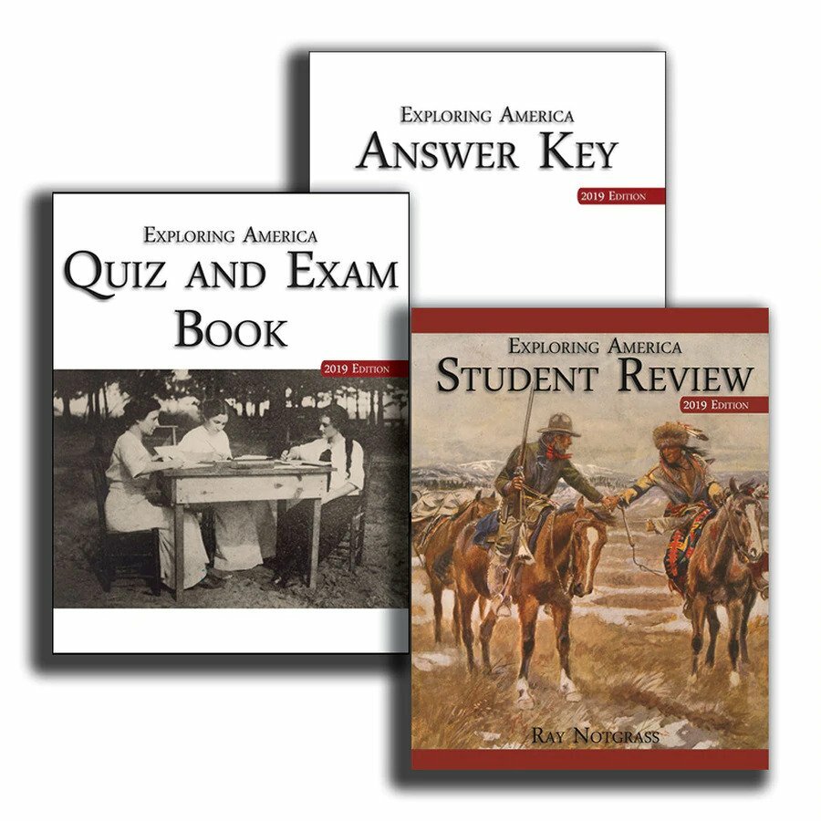 Notgrass Exploring America Student Review - (Quiz & Exam Pack) 2019 Edition NEW