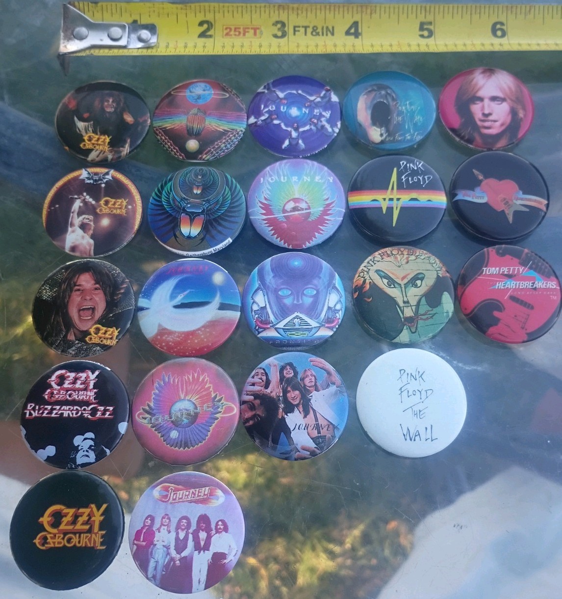 21- Vintage 1980s Rock Band Pinback Buttons: Ozzy,Pink Floyd,Tom Petty, Journey 21- Vintage 1980s Rock Band Pinback Buttons: Ozzy,Pink Floyd,Tom Petty, Journey