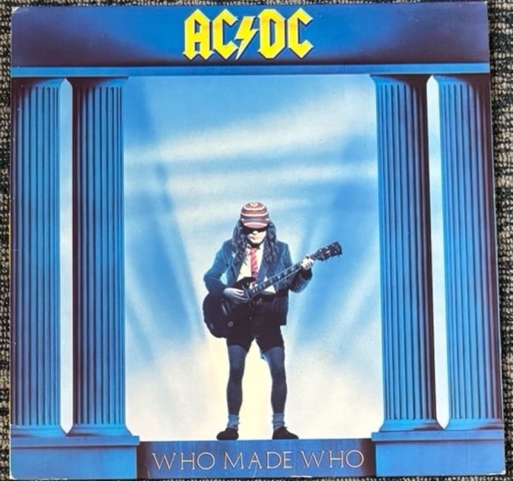 AC/DC Who Made Who Vinyl Record 1986 Atlantic Allied Pressing