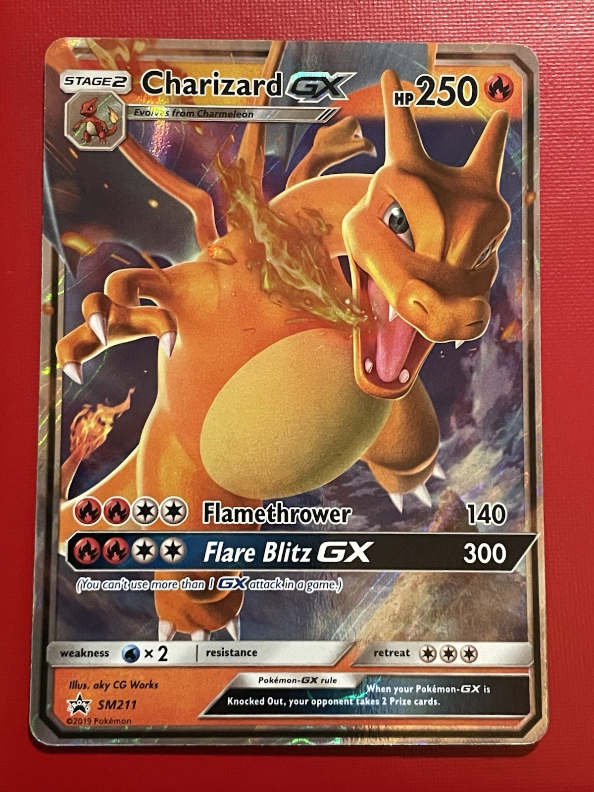 Pokémon TCG Charizard GX SM211 Black Star Promo Hidden Fates Holo Pokémon TCG Charizard GX SM211 Black Star Promo Hidden Fates Holo