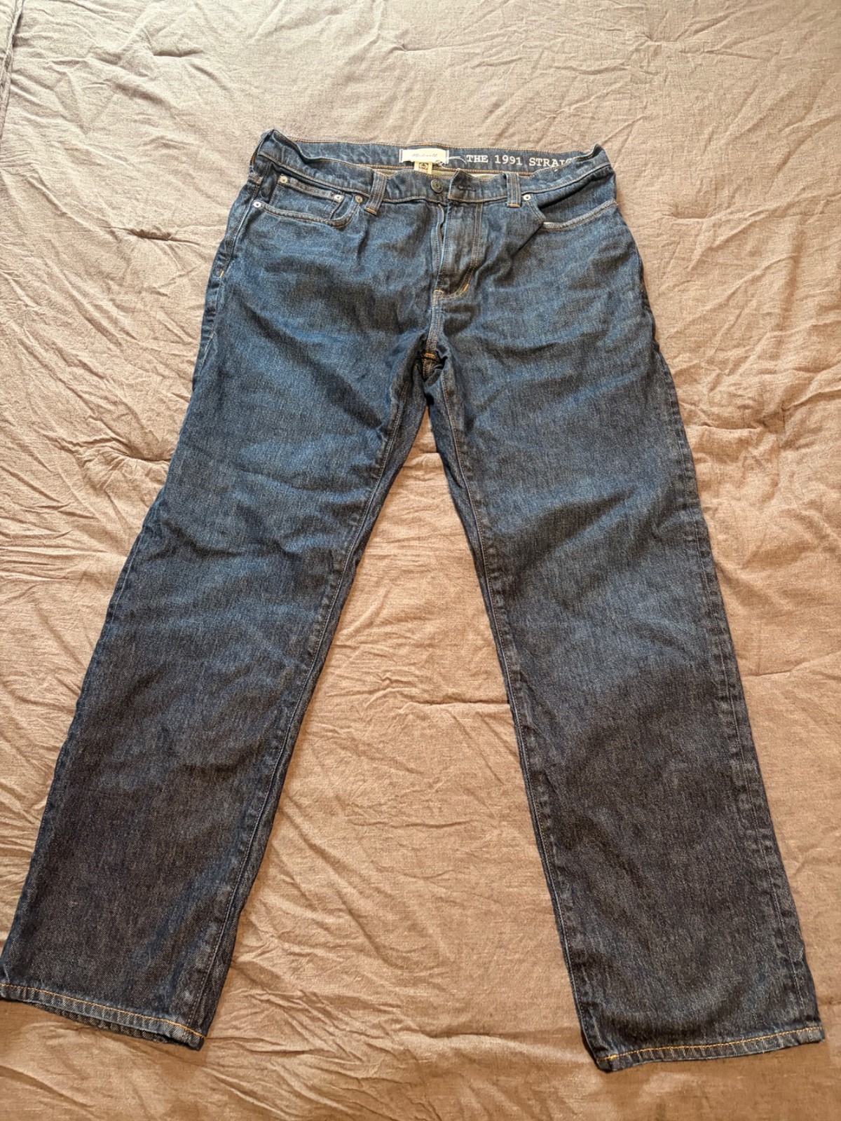 Madewell Men\'s 1991 Straight-Leg Jean - 33x30- Dark Wash Madewell Men\'s 1991 Straight-Leg Jean - 33x30- Dark Wash