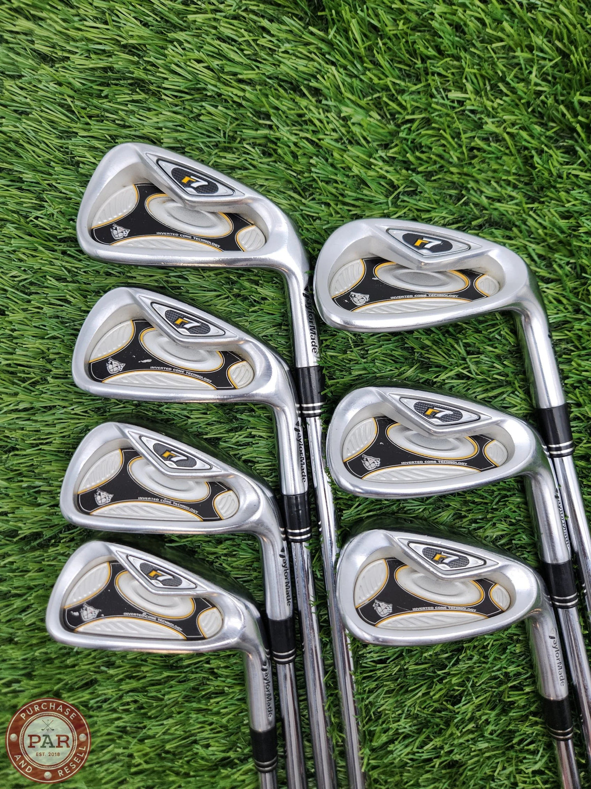 2007 TAYLORMADE R7 TP IRON SET 4-PW STIFF TT DYNAGOLD SL S300 VERYGOOD