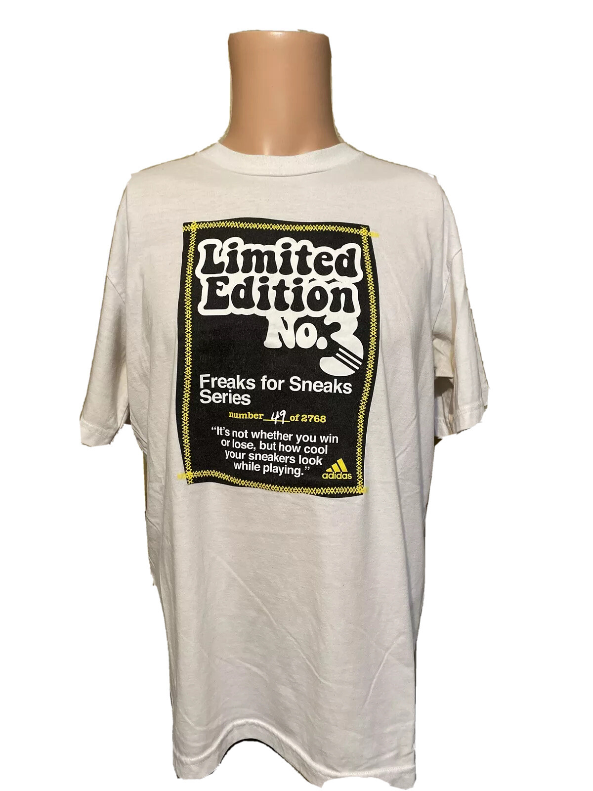 Vintage ADIDAS Sneaks for Freaks Series 49 of 2868 Shirt Size Large Vintage ADIDAS Sneaks for Freaks Series 49 of 2868 Shirt Size Large