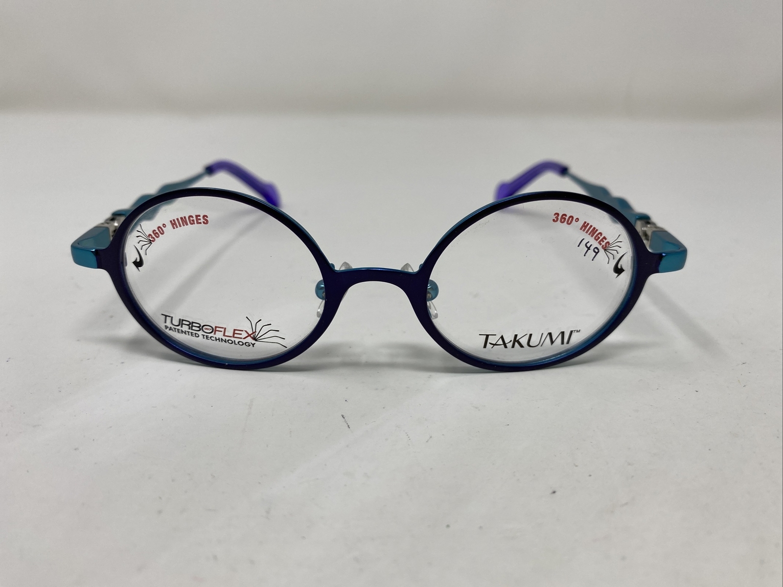 Takumi Eyewear TK1040 80 39-17-115 Blue/Navy Full Rim Eyeglasses Frame EI09