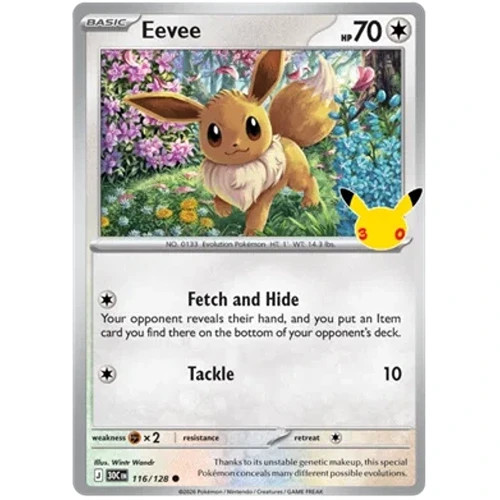 Eevee 116/128 30th Celebration Holo Eevee 116/128 30th Celebration Holo