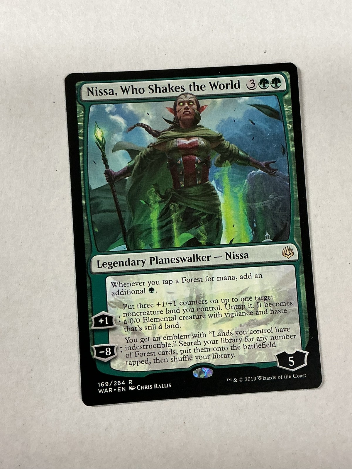 MTG Magic Nissa, Who Shakes the World War of the Spark Regular Rare NM MJB MTG Magic Nissa, Who Shakes the World War of the Spark Regular Rare NM MJB