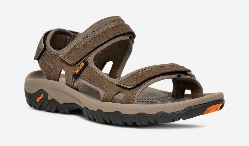 NIB MEN'S TEVA 1002433/BNGC M HUDSON TAN SPORT EVERYDAY SANDALS $90