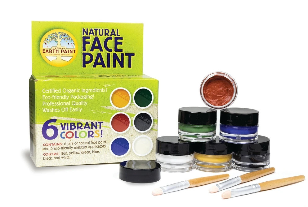 Natural Earth Paint Face Paint Kit – Non-Toxic, Mineral Makeup for Kids & Adults
