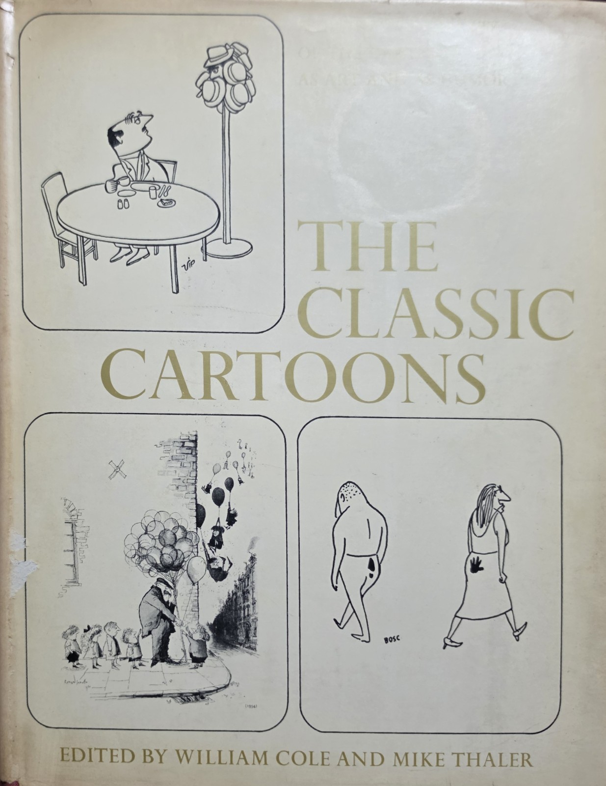 Vintage 1966 The Classic Cartoons Cole Thaler World HC DJ USA Humor Illus Vintage 1966 The Classic Cartoons Cole Thaler World HC DJ USA Humor Illus