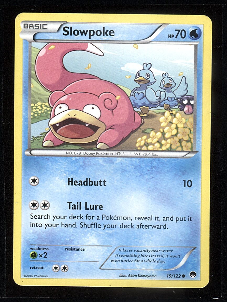 Slowpoke 19/122 XY - BREAKpoint NM Pokemon Slowpoke 19/122 XY - BREAKpoint NM Pokemon