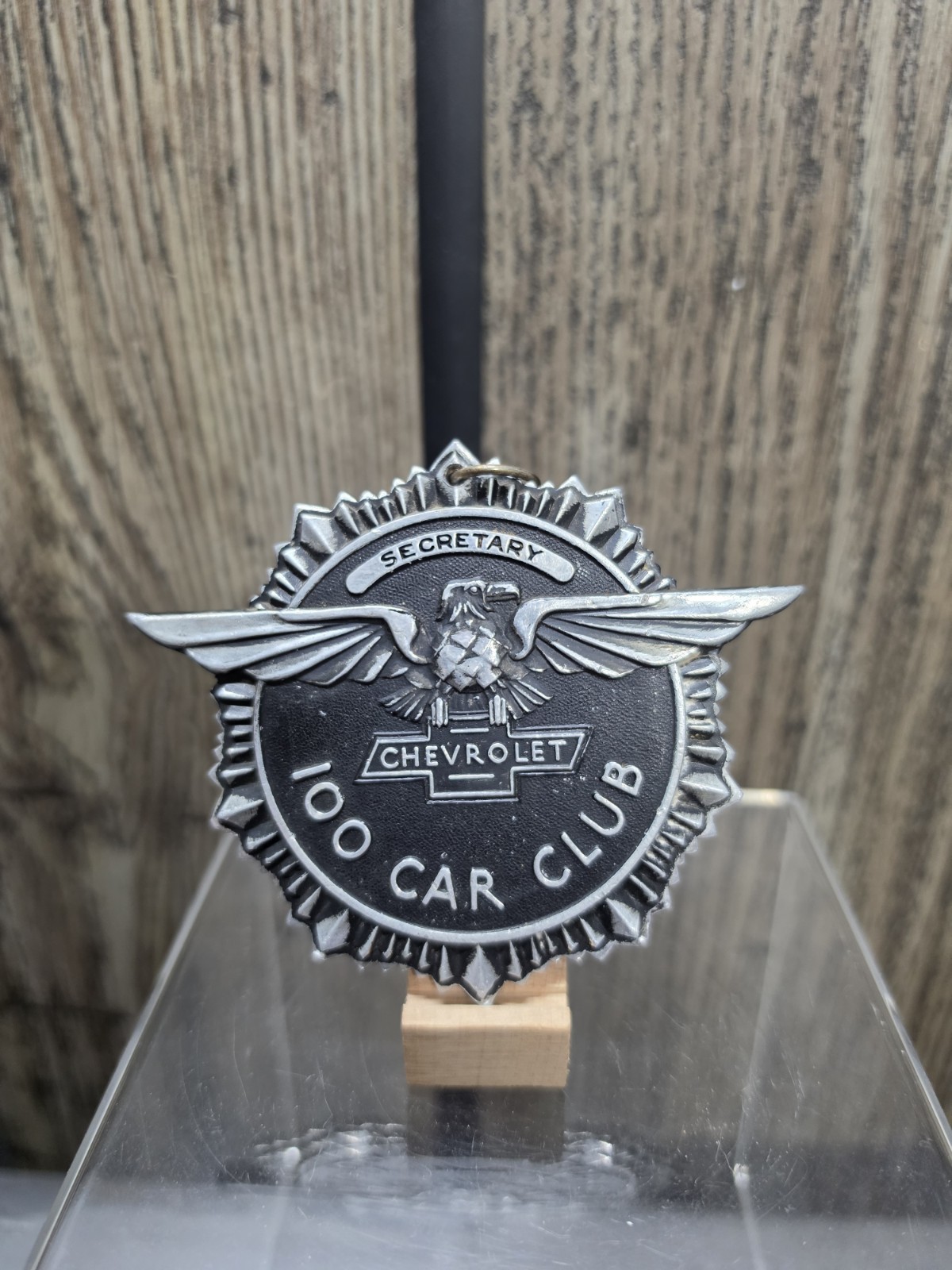 RARE Chevrolet Sales Award 100 Cars 1931 Secretary Medal Eagle Beautiful Cond.