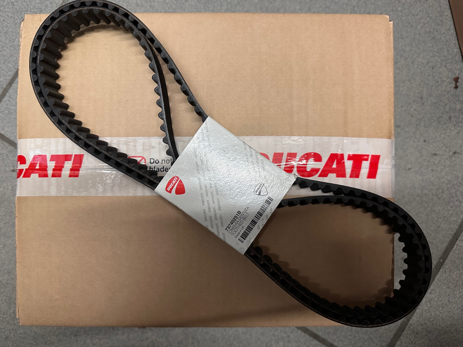 Ducati 73740251B Timing Drive Belts Toothed OEM ORIGINALI Belt Set 2