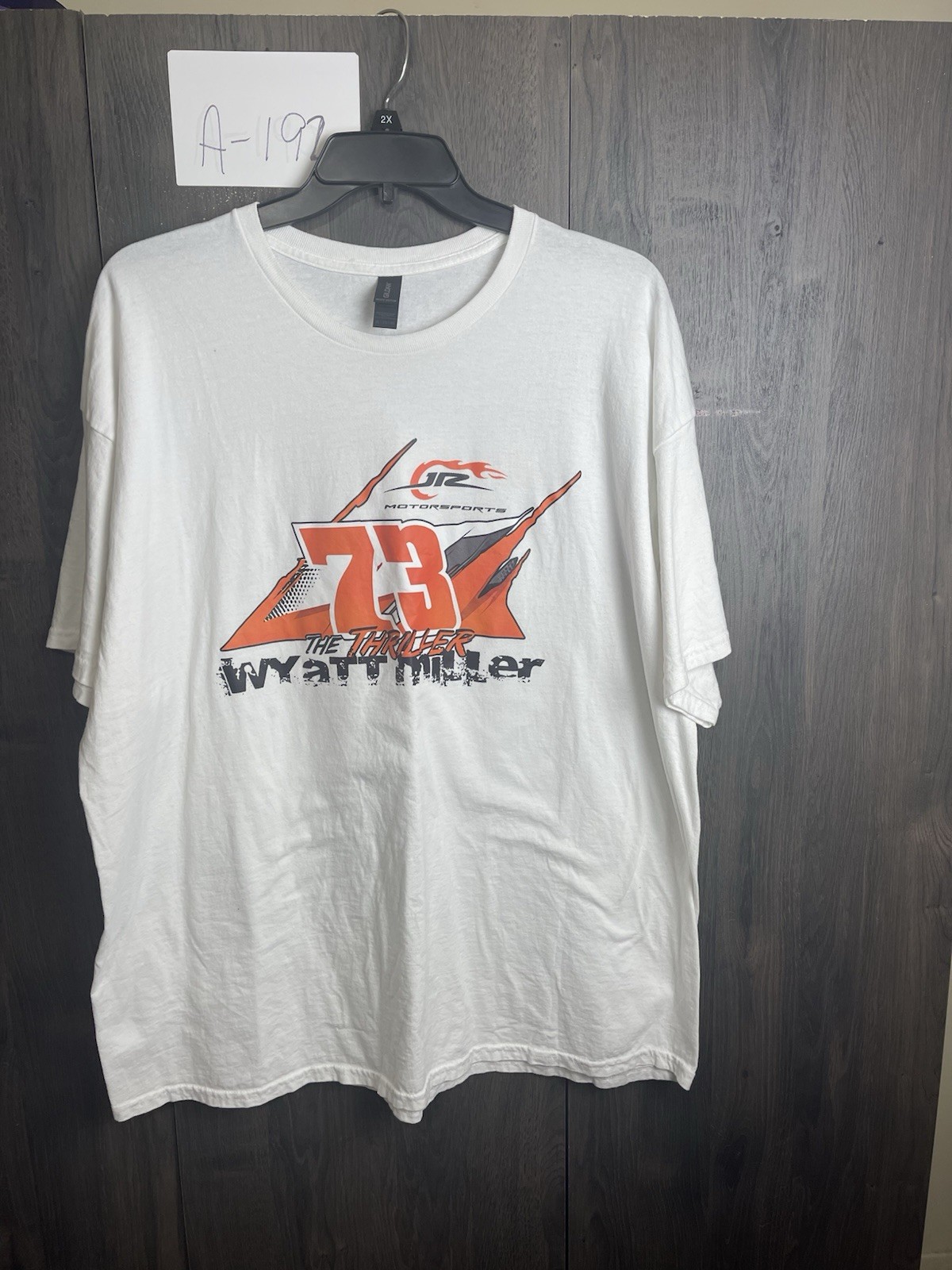 NWOT JR Motorsports Official Team Apparel White Wyatt Miller #73 2025 Adult 2XL NWOT JR Motorsports Official Team Apparel White Wyatt Miller #73 2025 Adult 2XL