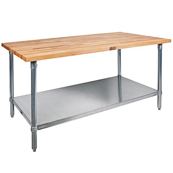 John Boos MFTS-7236 Work Table with Stainless Steel Undershelf John Boos MFTS-7236 Work Table with Stainless Steel Undershelf