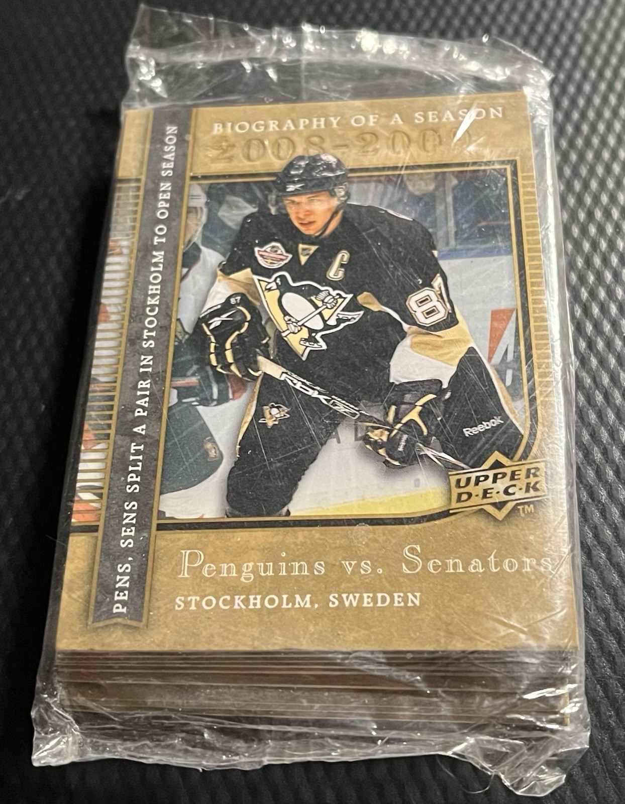 2008-09 Sidney Crosby Penguins Upper Deck Biography Season Factory Seal Set 2008-09 Sidney Crosby Penguins Upper Deck Biography Season Factory Seal Set