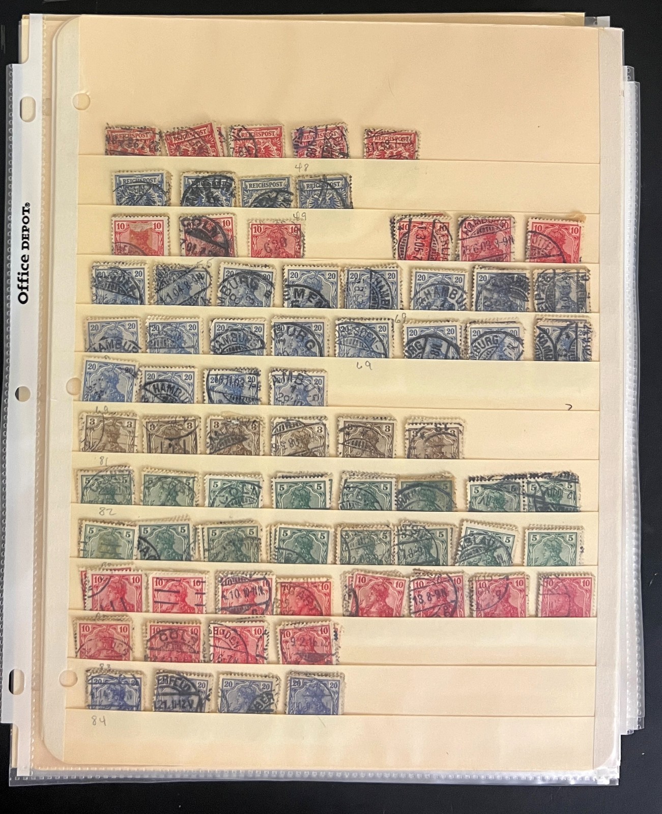 Germany & Bavaria Stamp Collection 39 Stock Pages Mint & Used ZAYIX