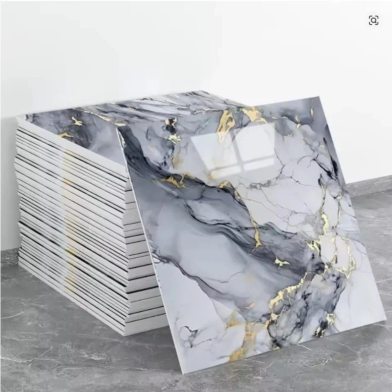20Pcs Peel and Stick Marble Floor Wall Panels PVC Tiles Sticker US