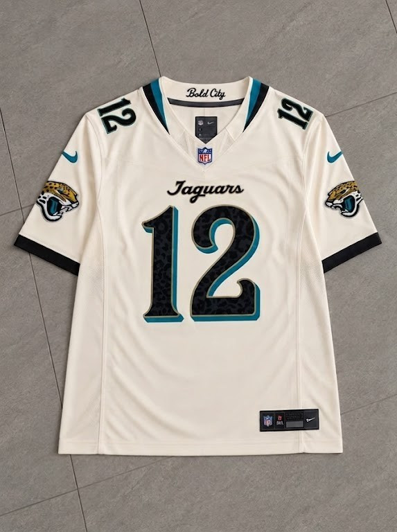 Jacksonville Jaguars Travis Hunter #12 Beige Men’s Field Jersey Size S-3XL NWT Jacksonville Jaguars Travis Hunter #12 Beige Men’s Field Jersey Size S-3XL NWT