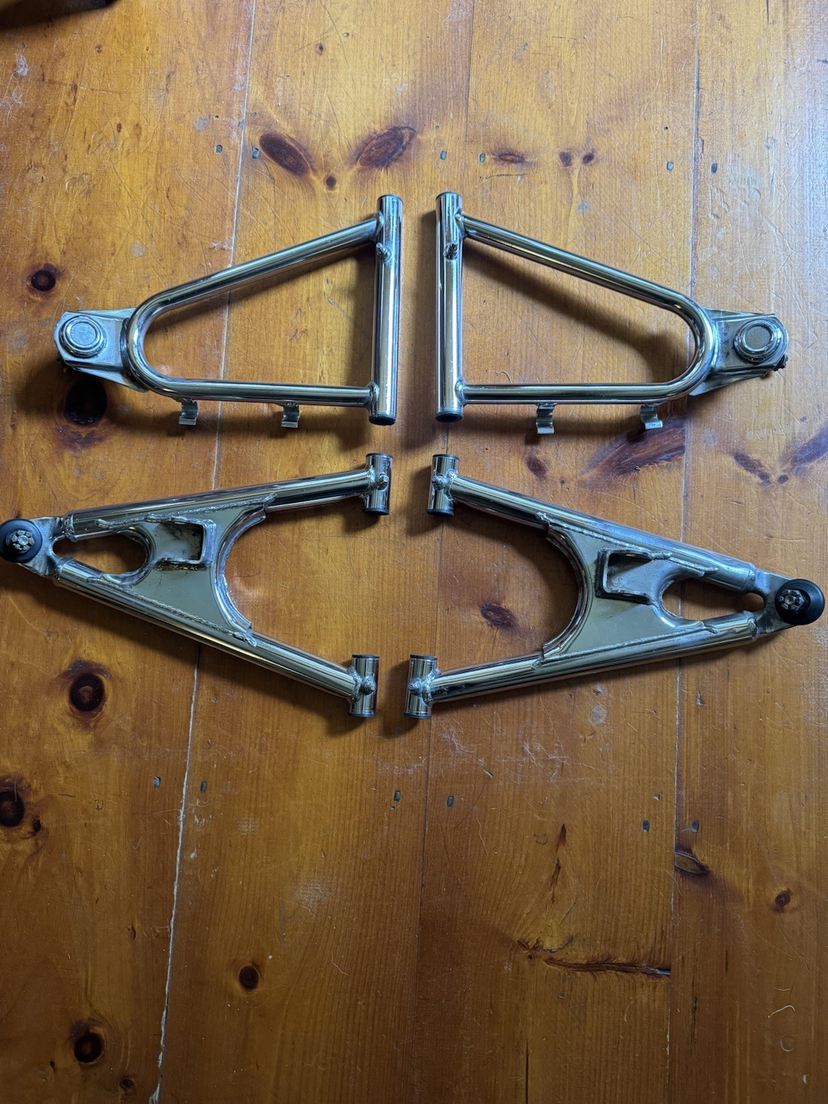 Yamaha Banshee 350 Oem Chrome Plated A Arm Set Control Arms 91-06 Nice