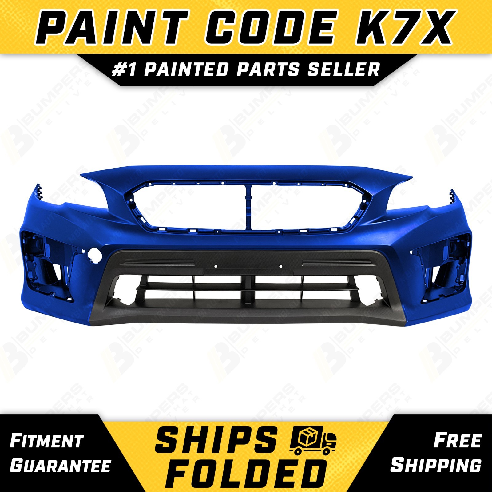 NEW Painted *K7X Blue* Front Bumper Cover Replacement for 2018-2021 Subaru WRX