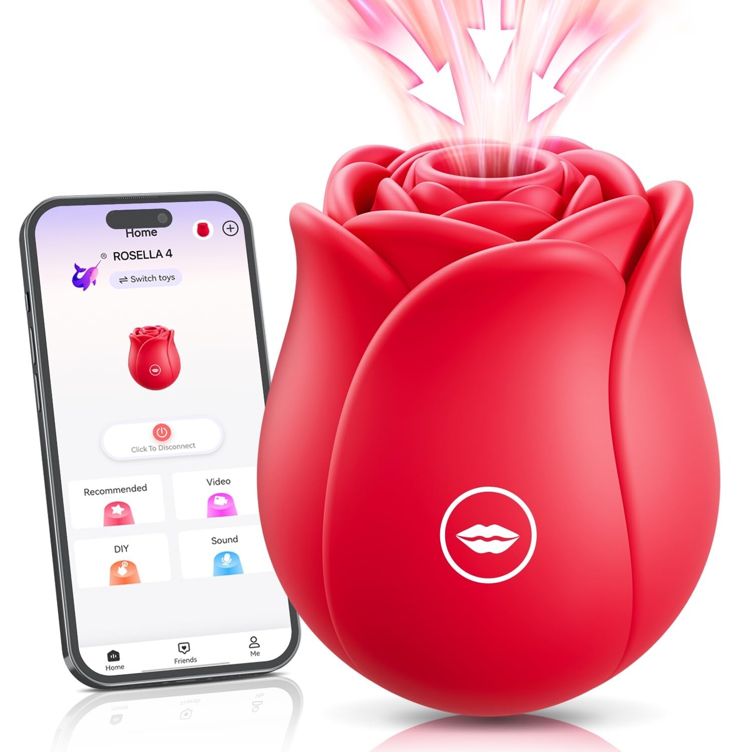 Rose-Sucking-Vibrator-10 Speed-Clit-Nipple-Sucker-Massager-Toy-use Lubricant US Rose-Sucking-Vibrator-10 Speed-Clit-Nipple-Sucker-Massager-Toy-use Lubricant US