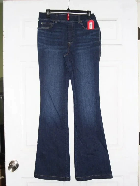 SPANX Flare Jeans Pull On Stretch Midnight Shade Womens XL • NWT SPANX Flare Jeans Pull On Stretch Midnight Shade Womens XL • NWT