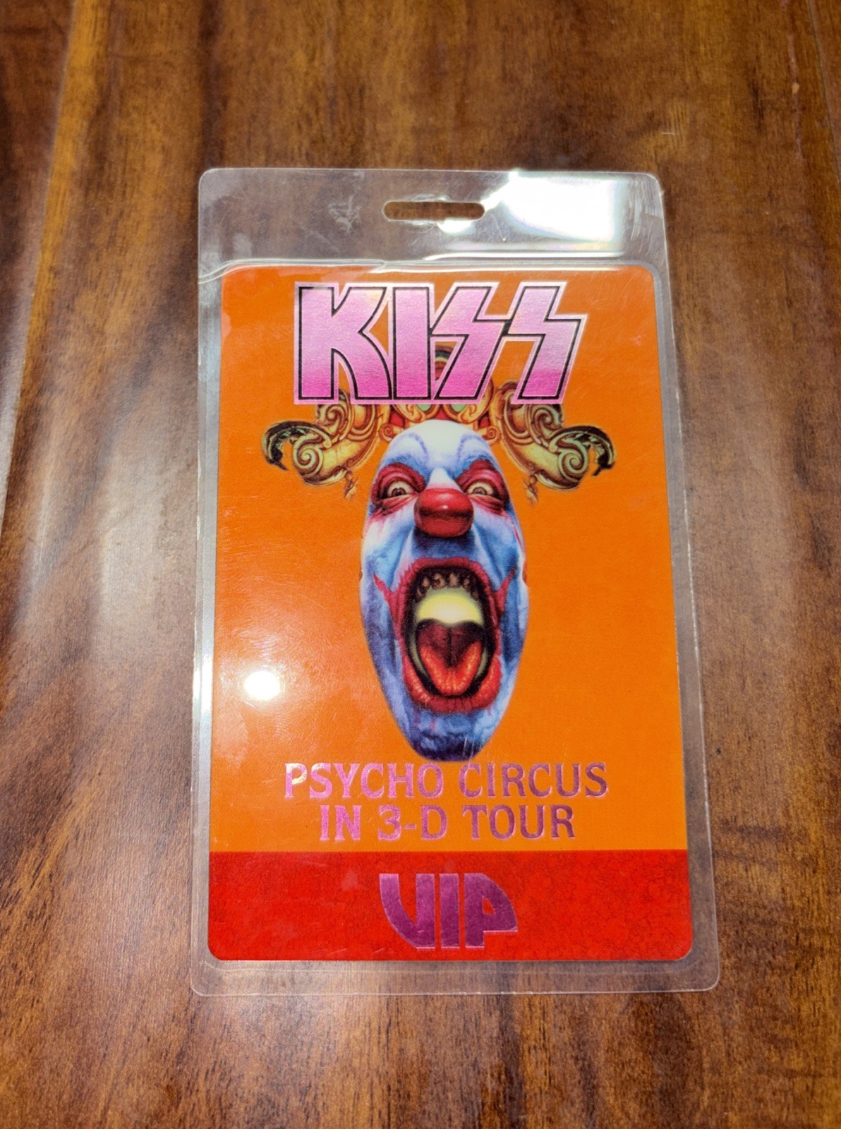 Kiss Psycho Circus 3-D Tour Vintage 1998 FOIL Laminated Backstage Pass VIP Kiss Psycho Circus 3-D Tour Vintage 1998 FOIL Laminated Backstage Pass VIP