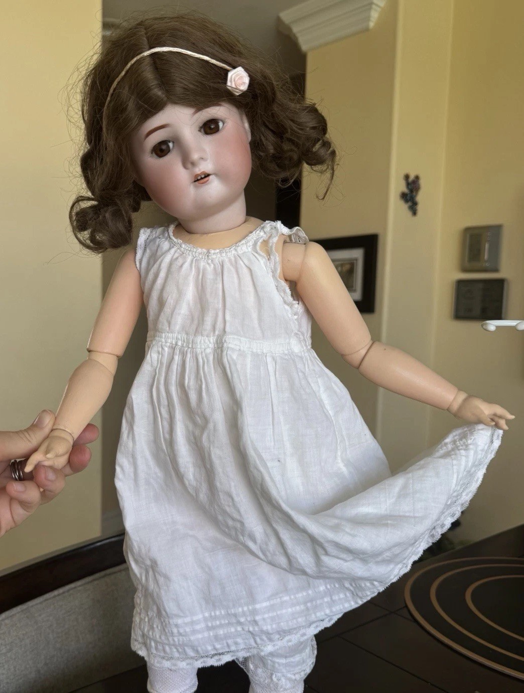 Antique Doll Cuno Otto Dressel 1912 Germany Original Clothes Delicate Beauty 23”