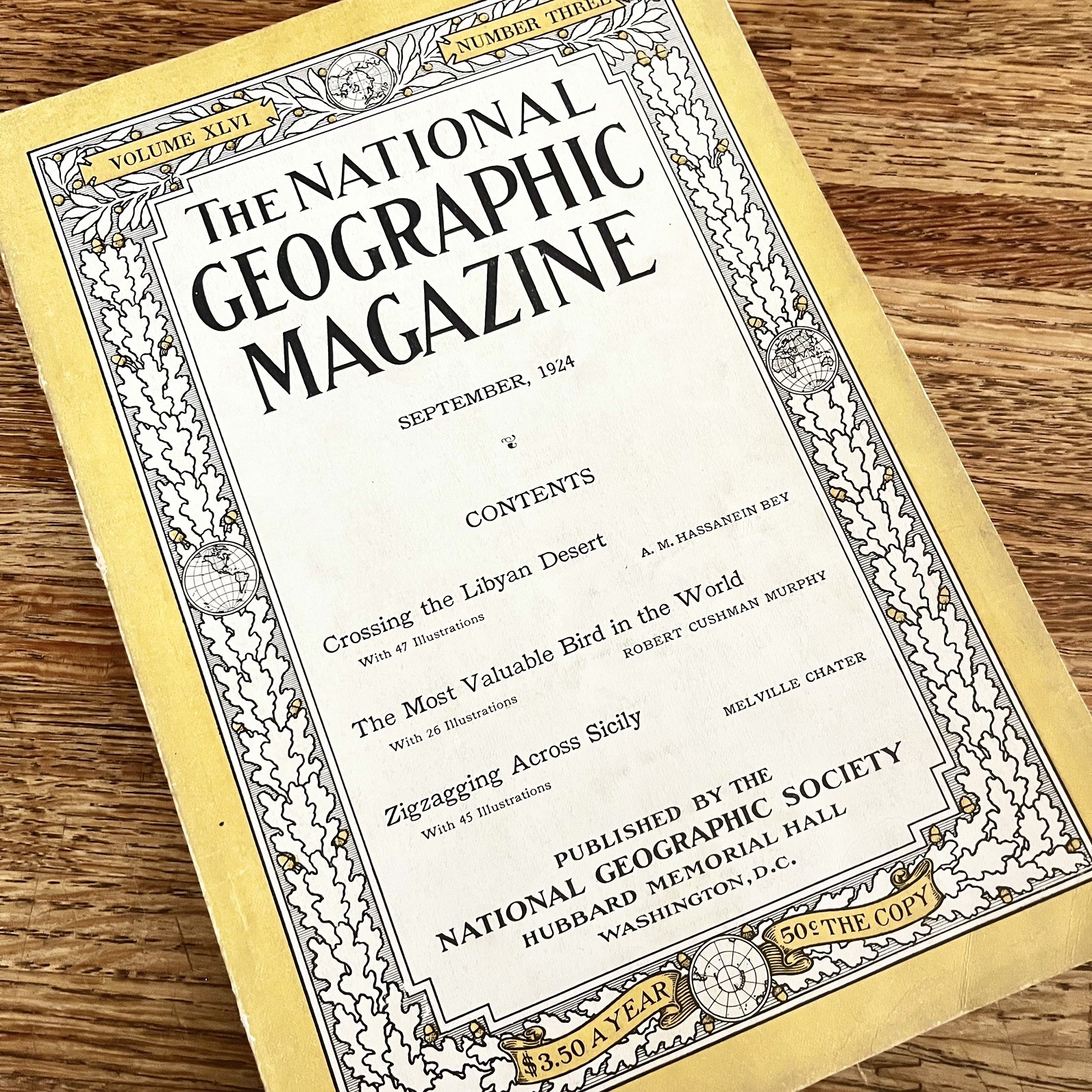 Vintage September 1924 National Geographic Journal Magazine Paperback Book Vintage September 1924 National Geographic Journal Magazine Paperback Book