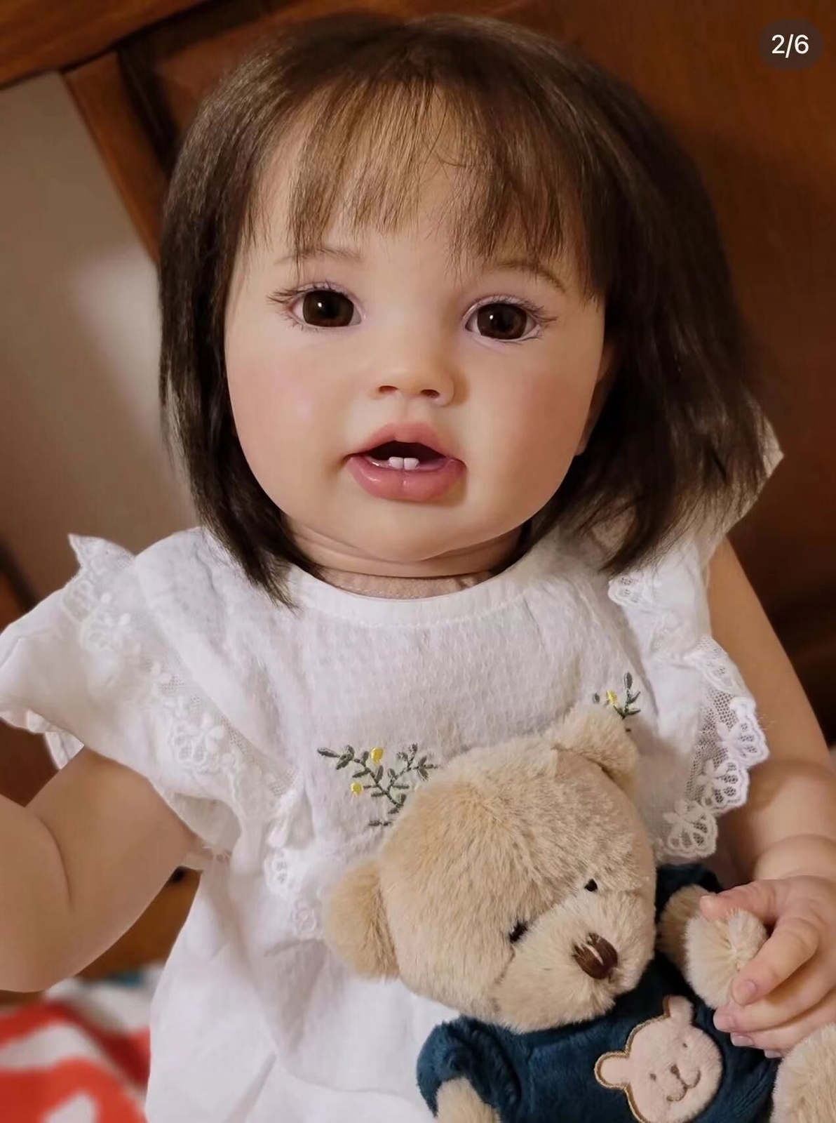 Lifelike Sweet 24in Reborn Baby Dolls Adorable Soft Body Chubby Handmade Toddler Lifelike Sweet 24in Reborn Baby Dolls Adorable Soft Body Chubby Handmade Toddler
