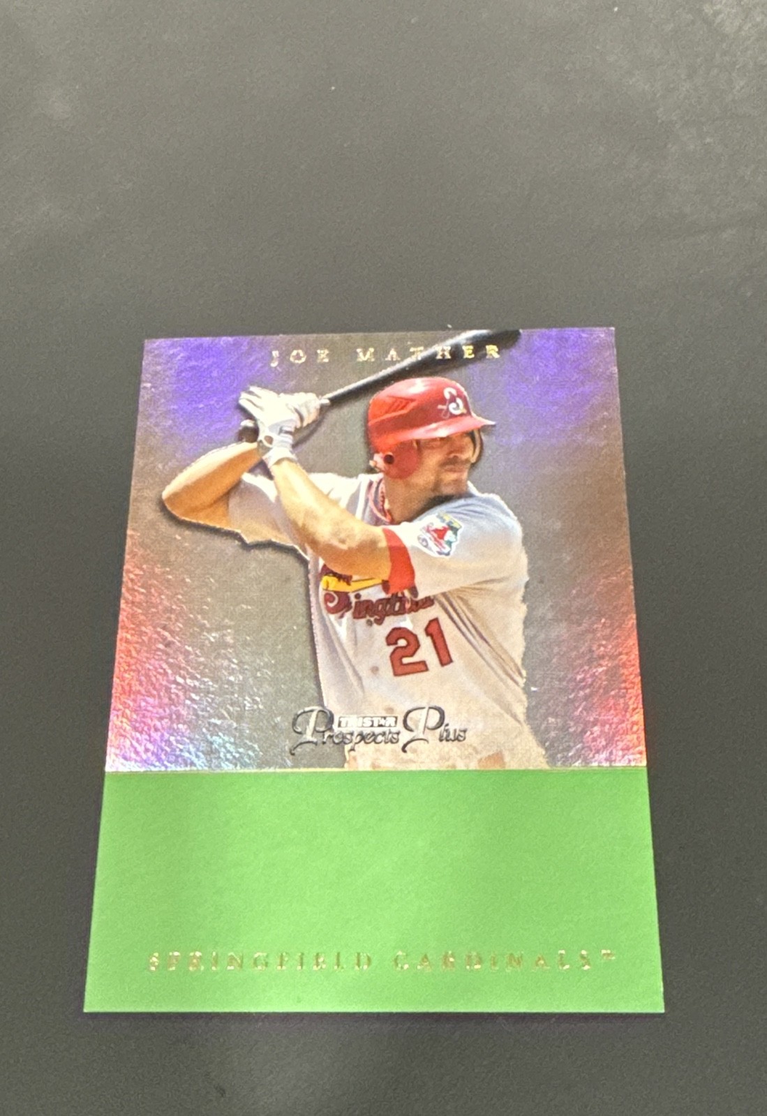 2007 TRISTAR Prospects Plus - Joe Mather #81 Green /50 (RC) - Cardinals 2007 TRISTAR Prospects Plus - Joe Mather #81 Green /50 (RC) - Cardinals