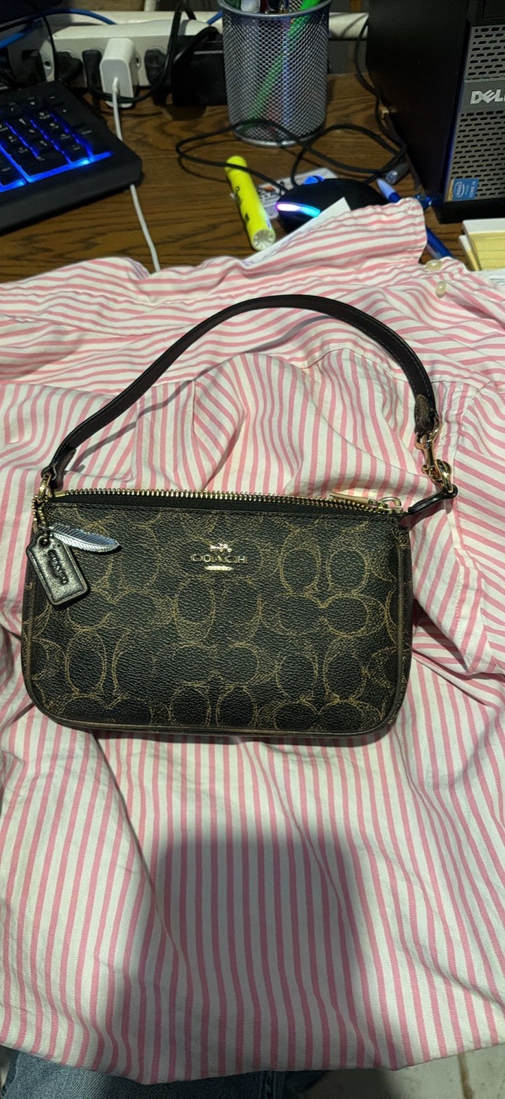 NWT Coach Nolita 19 In Loved Signature Canvas With Charms CDW32 Gold/Brown NWT Coach Nolita 19 In Loved Signature Canvas With Charms CDW32 Gold/Brown