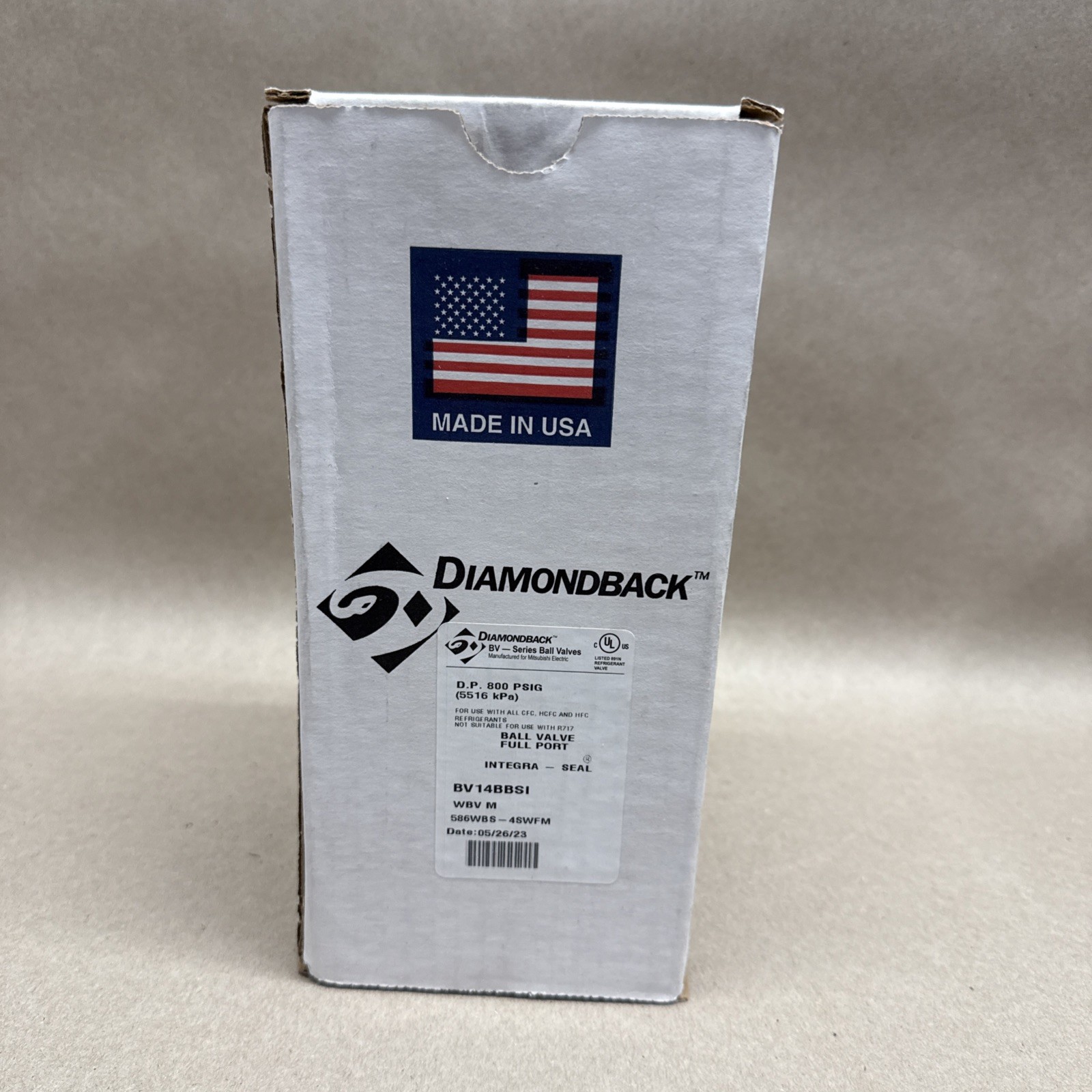 Mitsubishi / Diamondback BV14BBSI Refrigeration Ball Valve (NEW)