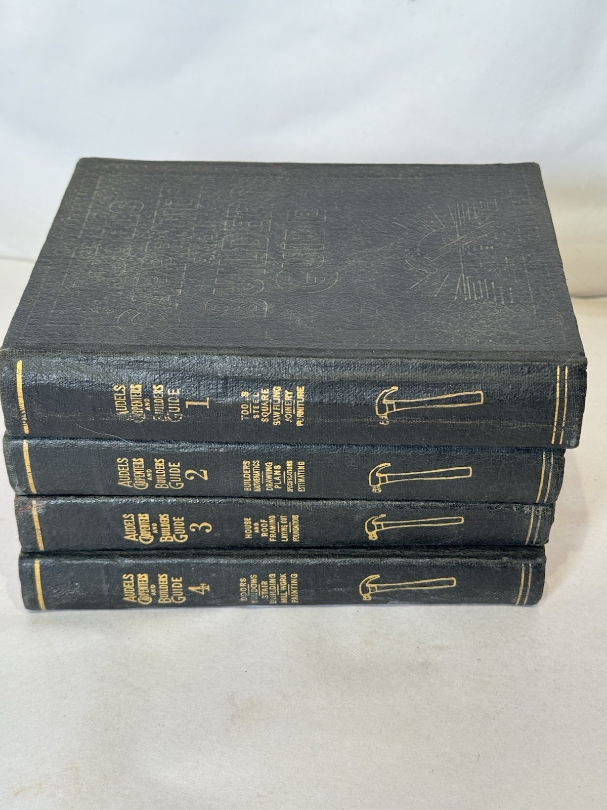 Vintage Audels Carpenters Builders Guide Complete 4 Volume Set 1947 1948
