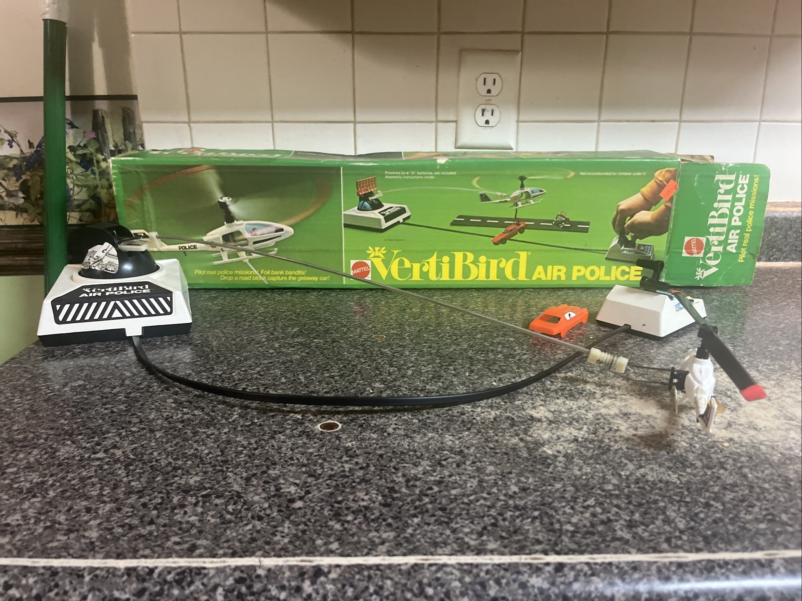 Vintage 1973 Vertibird Air Police by Mattel #7604 in Original Box & Complete Vintage 1973 Vertibird Air Police by Mattel #7604 in Original Box & Complete