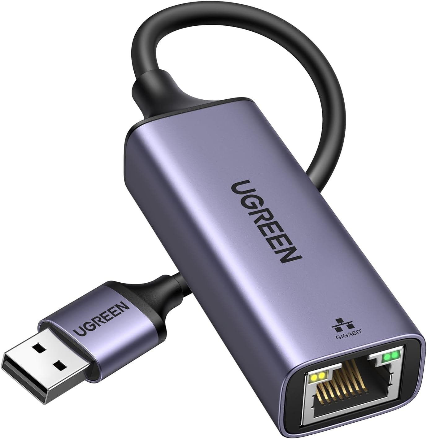 UGREEN USB to Ethernet Adapter, Plug and Play Ethernet Adapter, Aluminium Shell, UGREEN USB to Ethernet Adapter, Plug and Play Ethernet Adapter, Aluminium Shell,