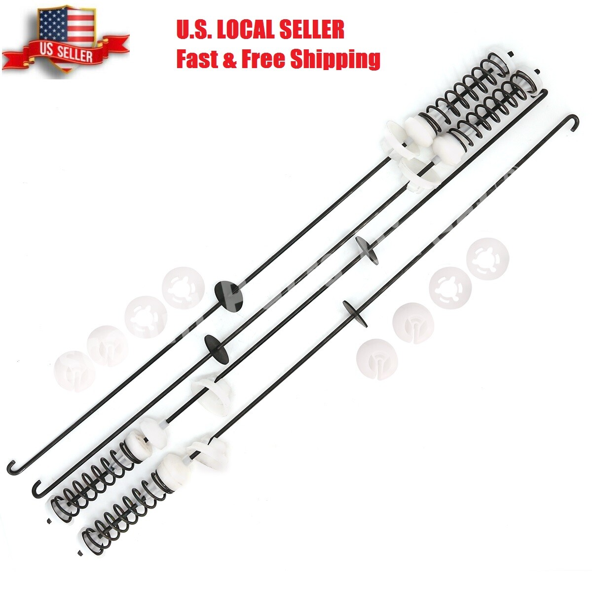Washer Suspension Rods for Whirlpool, W10820048, W10189077，PS11723157 AP5985113