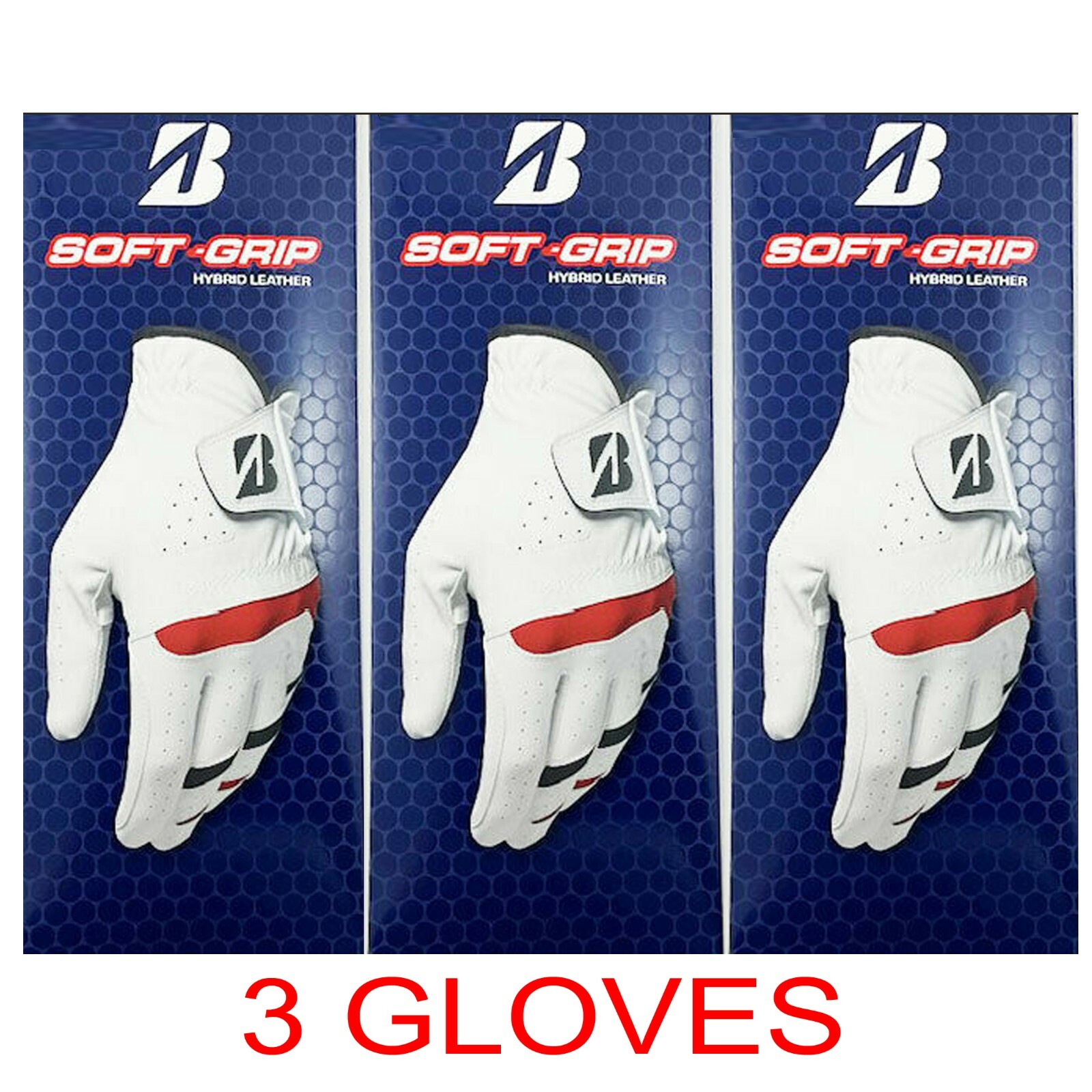 NEW Bridgestone Men's Soft-Grip Golf Gloves (3-Pack) *FAST Ship* NEW Bridgestone Men's Soft-Grip Golf Gloves (3-Pack) *FAST Ship*