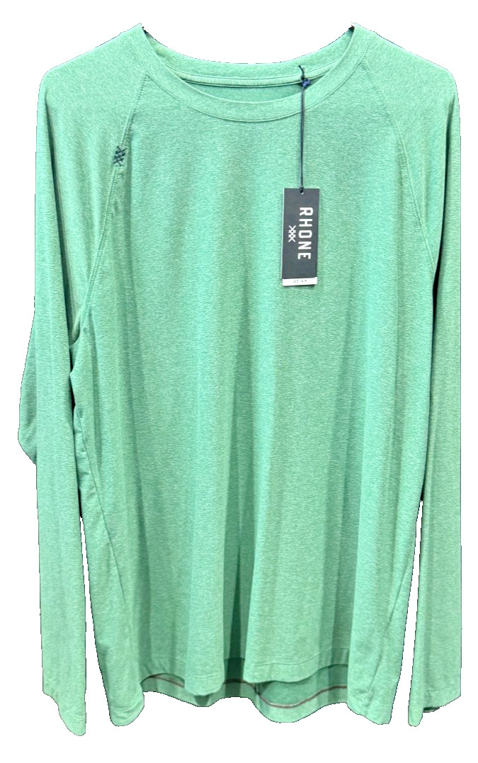 NWT RHONE REIGN LONG SLEEVE TEE XL - GREEN NWT RHONE REIGN LONG SLEEVE TEE XL - GREEN