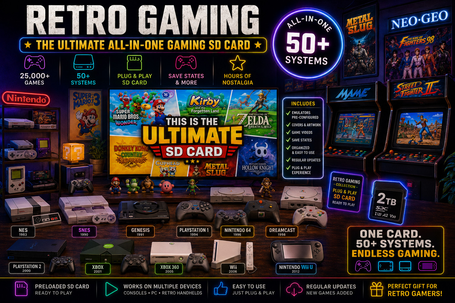 🎮 THE ULTIMATE RETRO GAMING MicroSD CARD – 1TB VERSION