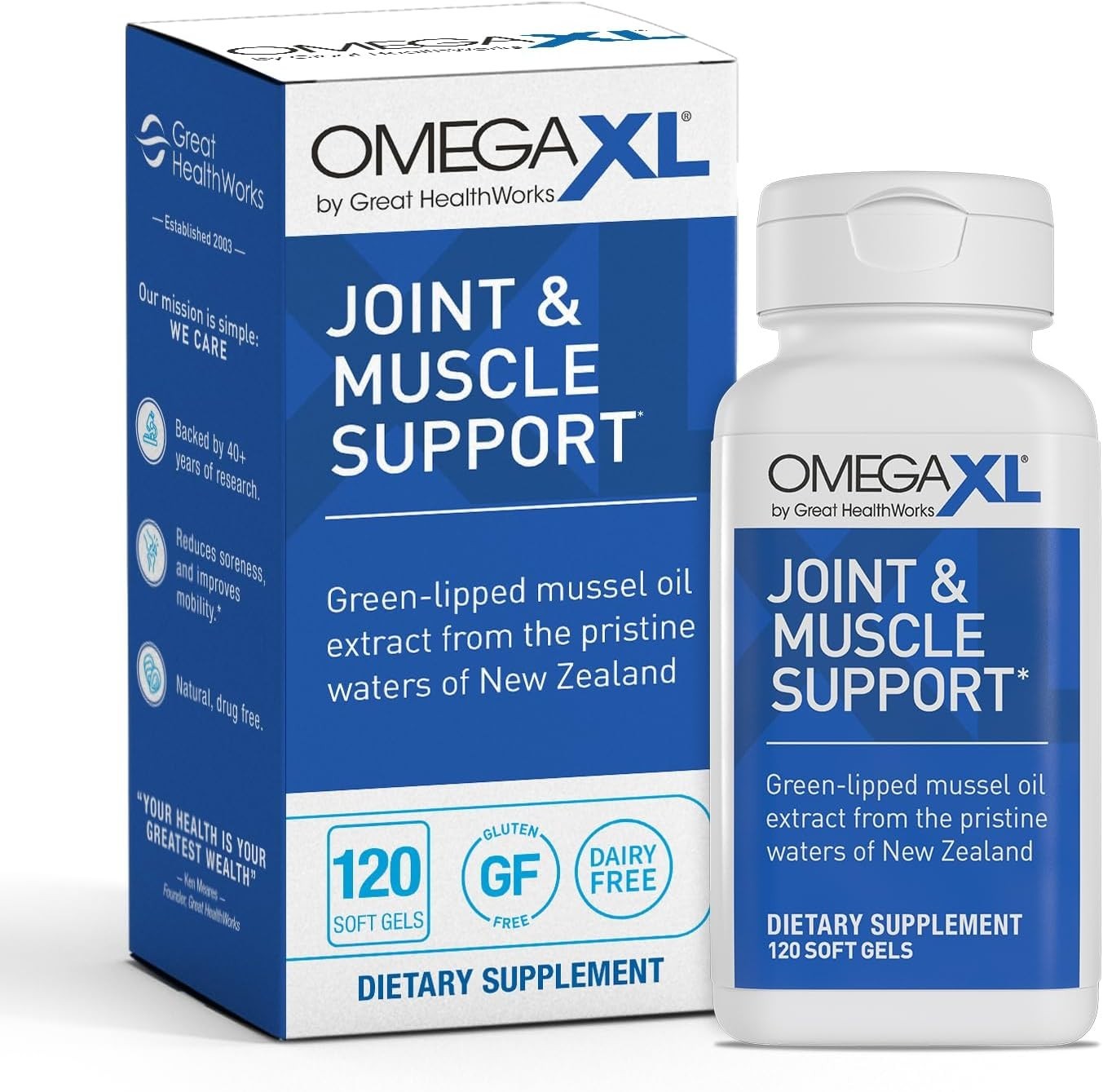 OmegaXL Joint Support Supplement 120 Count Dietary Supplement